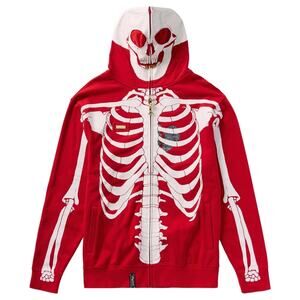 LRG Dead Serious Hoodie Red XXL